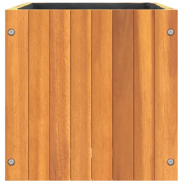 Jardinieră Lemn Acacia 35x35x35 cm | Livrare Gratuită