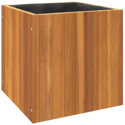 Jardinieră Lemn Acacia 35x35x35 cm | Livrare Gratuită