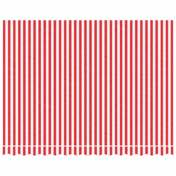 Pânză copertină dungi roșii-albe 3,5x2,5m - Rezistentă la UV și apă