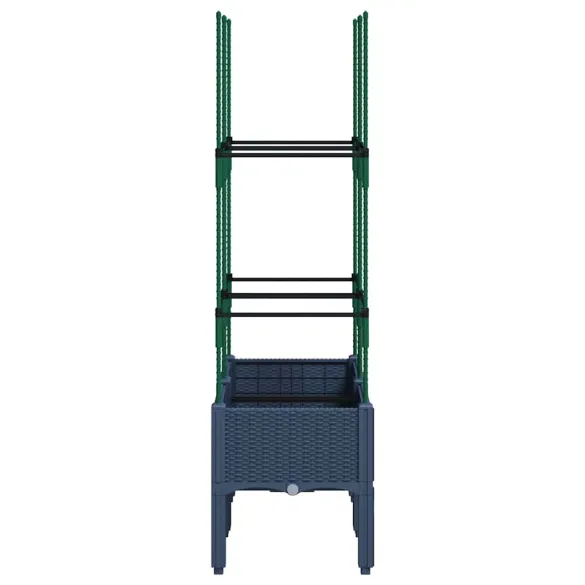 Jardinieră Grădină cu Spalier - Albastru Gri - 80x40x142,5 cm