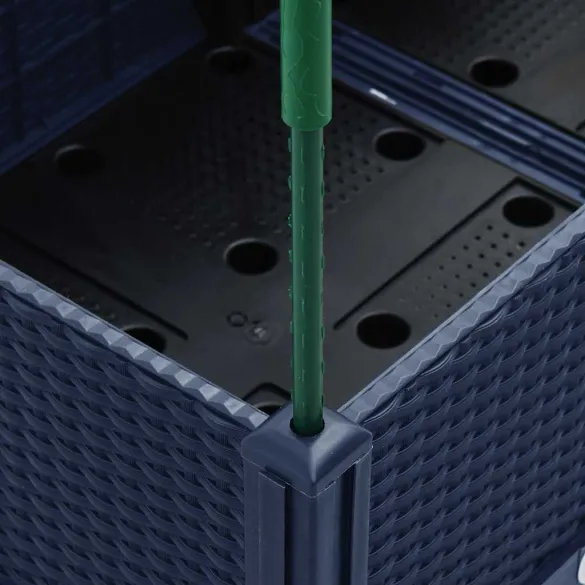 Jardinieră Grădină cu Spalier - Albastru Gri - 80x40x142,5 cm