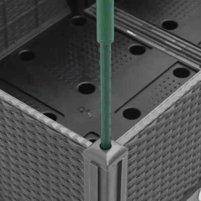 Jardinieră Grădină cu Spalier - PP Gri Deschis 80x40x142,5 cm