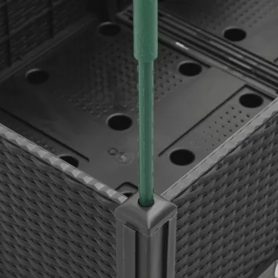 Jardinieră Grădină cu Spalier Negru - Livrare Gratuită