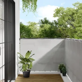 Paravan Balcon Gri 120x800 cm - Rezistent la Apă și UV
