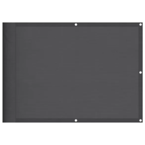 Paravan de Balcon Antracit 75x1000 cm - Poliester Oxford