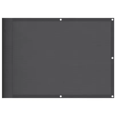 Paravan de Balcon Antracit 75x1000 cm - Poliester Oxford