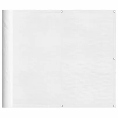 Paravan de Balcon Alb 90x1000 cm - Rezistent la Apă și UV