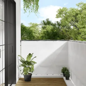 Paravan de Balcon Alb 120x1000 cm - Poliester Oxford
