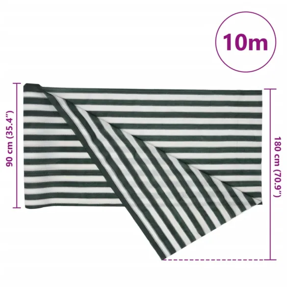 Plasă Protecție Intimitate Verde/Alb HDPE 1.8x10m | Livrare Gratuită Plasă Protecție Intimitate Verde/Alb HDPE 1.8x10m | Livrare Gratuită