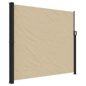 Copertină Laterală Retractabilă Bej 180x500 cm | Livrare Gratuită 2