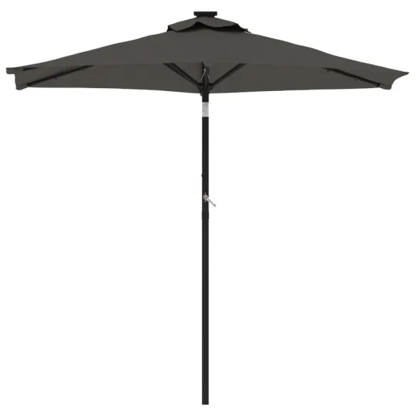 Umbrelă Grădină Oțel Antracit 225x225 cm | Livrare Gratuită