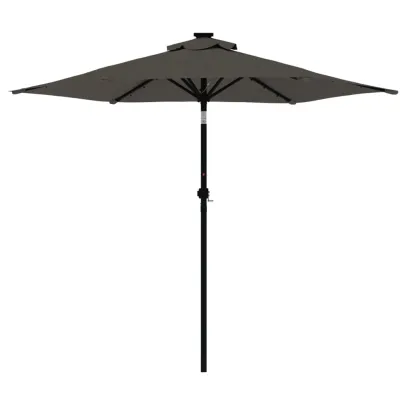 Umbrelă Grădină Oțel Antracit 225x225 cm | Livrare Gratuită