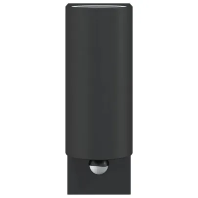 Lămpi Exterioare cu Senzor Mișcare | 2 bucăți Negru Aluminiu