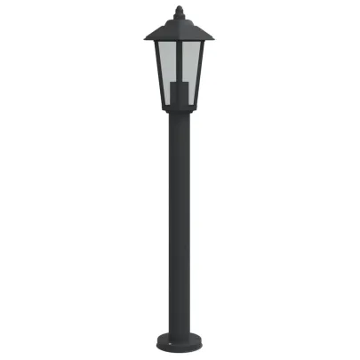 Lampă Exterioară Podea 80 cm Negru Oțel Inoxidabil IP44