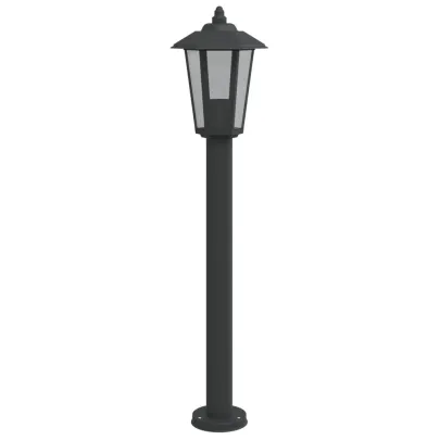 Lampă Exterioară Podea 80 cm Negru Oțel Inoxidabil IP44