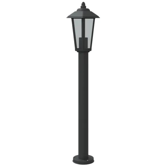 Lampă Exterioară Podea 80 cm Negru Oțel Inoxidabil IP44