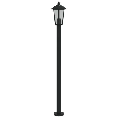 Lampă Exterioară Podea Negru 120 cm Oțel Inoxidabil IP44