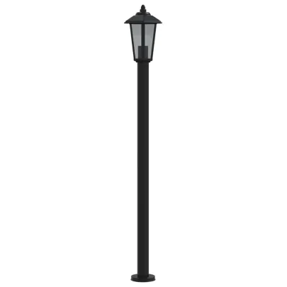 Lampă Exterioară Podea Negru 120 cm Oțel Inoxidabil IP44