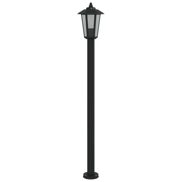 Lampă Exterioară Podea Negru 120 cm Oțel Inoxidabil IP44