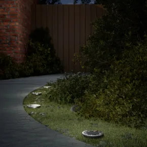 Lămpi Solare Exterior 12 bucăți cu Țăruși - Iluminare Alb Cald