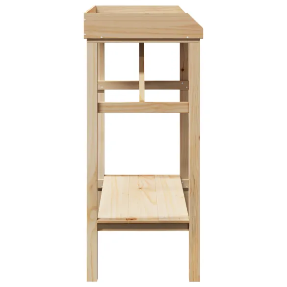 Masă Plantare Grădină Lemn Masiv Pin | Livrare Gratuită