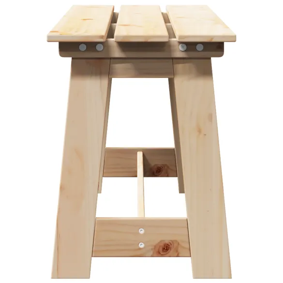 Bancă Exterior Lemn Masiv Pin - Livrare Gratuită