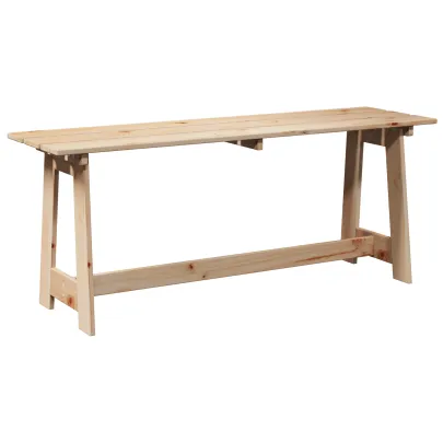 Bancă Exterior Lemn Masiv Pin - Livrare Gratuită