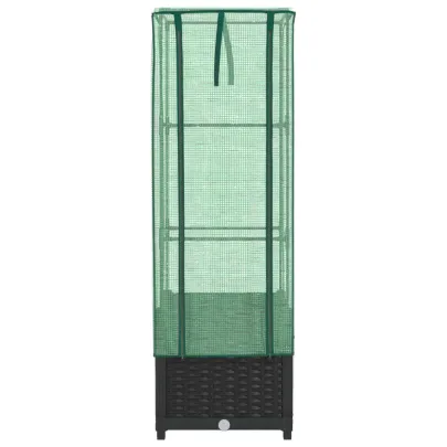 Strat Înălțat cu Seră Ratan - Protecție Plantă