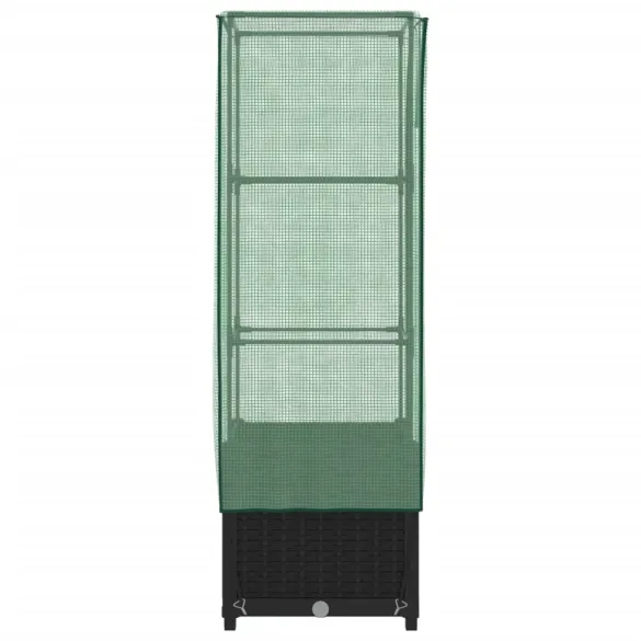 Strat Înălțat cu Seră Ratan - Protecție Plantă