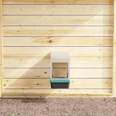 Cuibăr Găini Montat pe Perete - Oțel Galvanizat | Livrare Gratuită