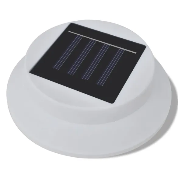 Lămpi Solare Exterior 6 buc | Iluminare Gard Albă