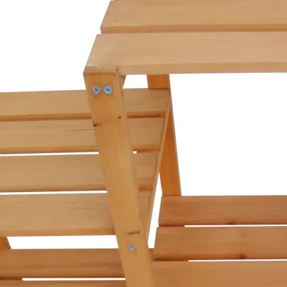 Stativ Lemn Masiv pentru Plante Grădină - 97x31x87 cm