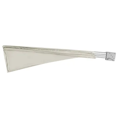 Copertină laterală pliabilă balcon 210x210 cm - crem