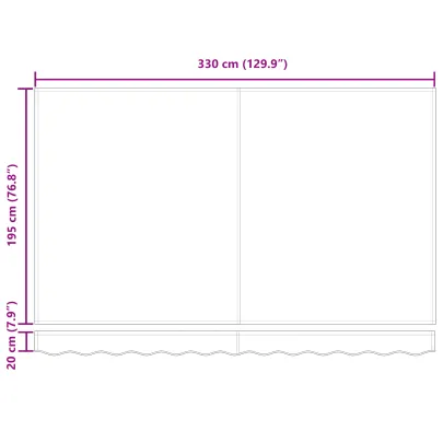 Tesatura Markiza Inlocuire 3.5x2 m Antracit - Livrare Gratuita