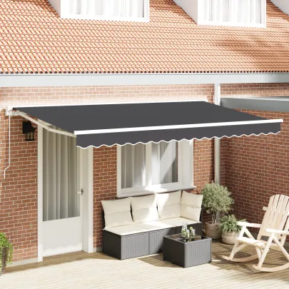 Material Marchiză 4x2 m Antracit - Înlocuire Rezistentă