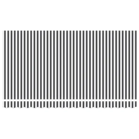 Țesătură Marchiză 4x2 m Antracit Alb | Rezistentă la UV