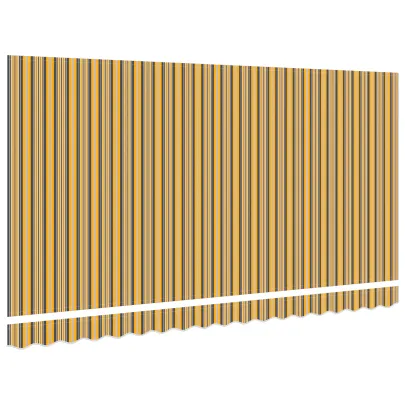 Material Marchiză 4x2 m Dungi Multicolor - Protecție Soare