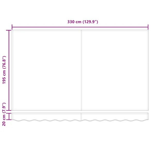 Tesatura Marchiza 3.5x2 m Negru | Protectie UV si Ploaie