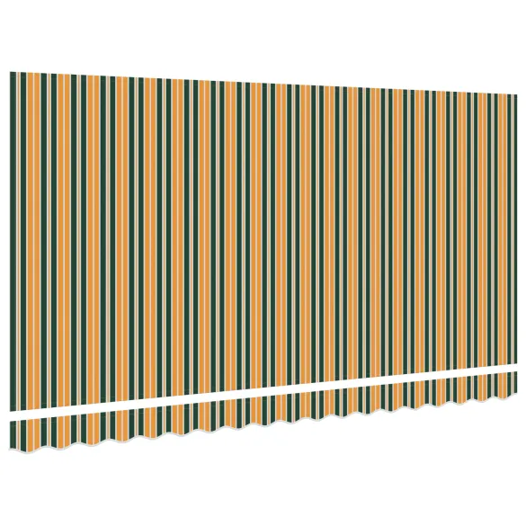 Tela Marchiză 4x2 m Verde-Galben | vidaXL