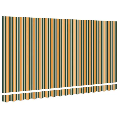 Tela Marchiză 4x2 m Verde-Galben | vidaXL