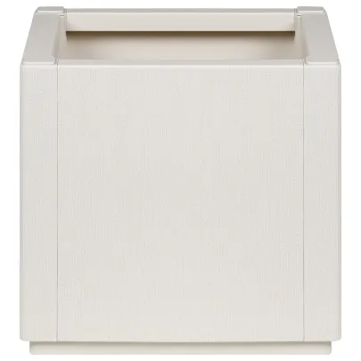 Jardinieră Albă de Exterior 36x36x35 cm - Livrare Gratuită