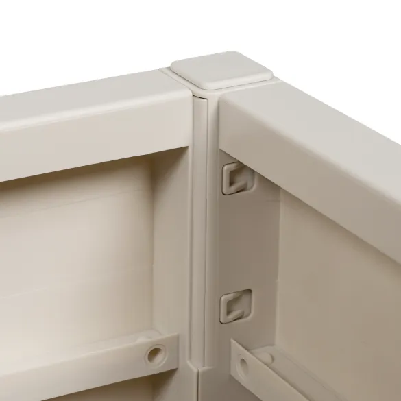 Jardinieră Albă de Exterior 36x36x35 cm - Livrare Gratuită