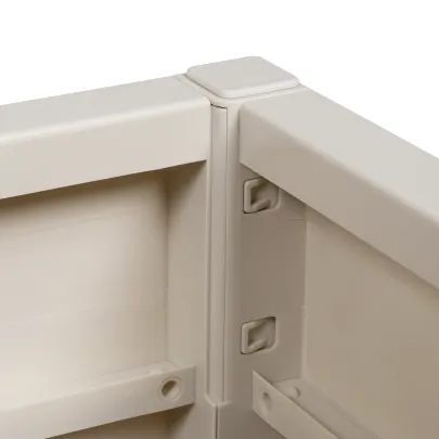 Jardinieră Albă de Exterior 36x36x35 cm - Livrare Gratuită