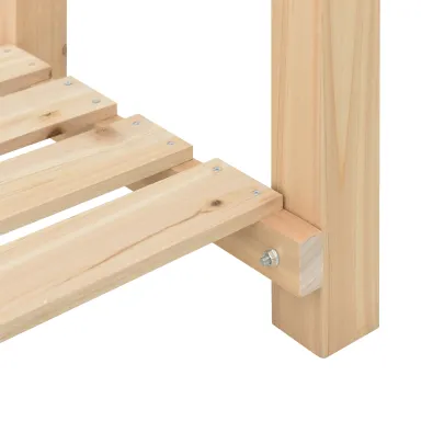 Jardinieră cu raft lemn masiv de brad - Interior/Exterior