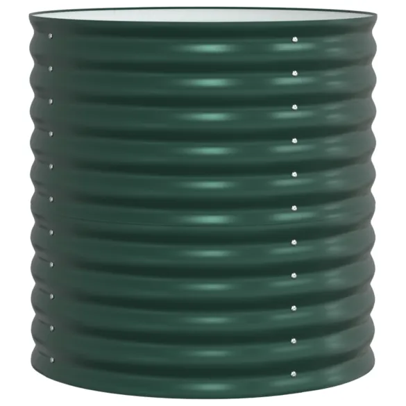 Strat Ridicat Grădină Verde Oțel Zincat 80x80x81 cm