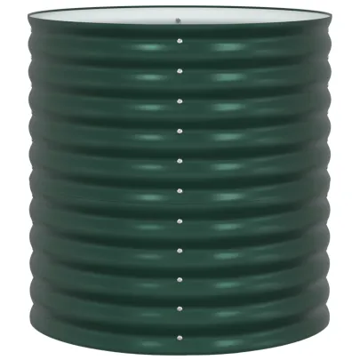 Strat Ridicat Grădină Verde Oțel Zincat 80x80x81 cm