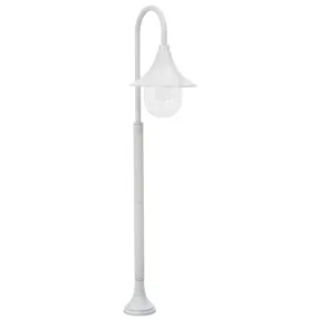 Stâlp Iluminat Exterior Grădină Alb 120 cm Aluminiu E27