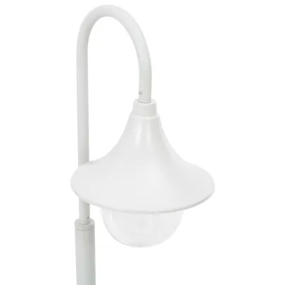 Stâlp Iluminat Exterior Grădină Alb 120 cm Aluminiu E27