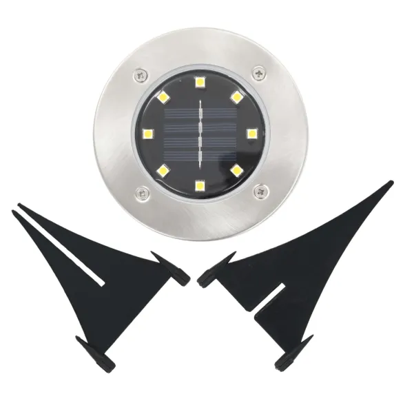Lămpi Solare Exterior 8 buc | LED Alb Cald | Livrare Gratuită
