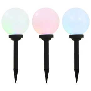 Lămpi Solare Exterior Sferice RGB - 3 bucăți | Livrare Gratuită
